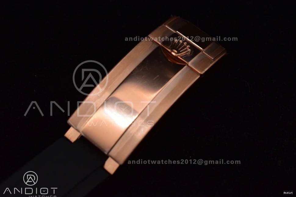 Best Bezel Strap Edition Yacht-Master 116655 VS3135 Rubber VSF on Ceramic 1:1 Oysterflex Black 0302